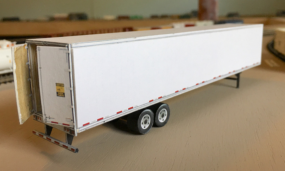 Cardstock Trucks Trailers Containers Team Track Models